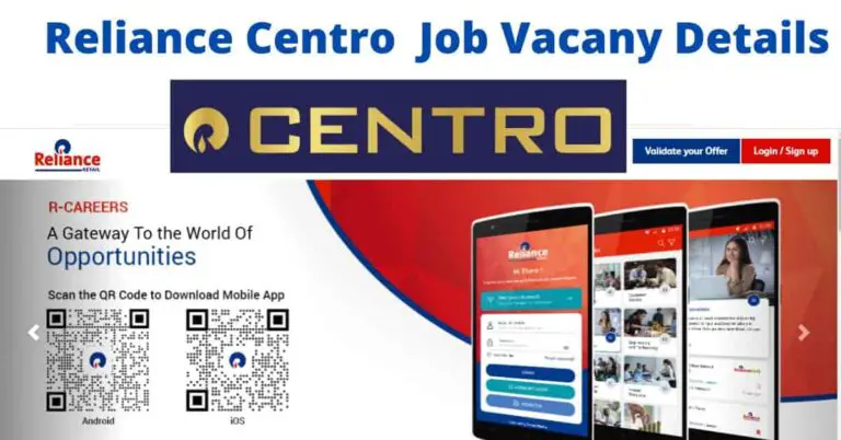 Reliance-Centro-Job-Vacancy